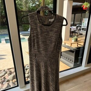 Calvin Klein Women's Black and White Dress